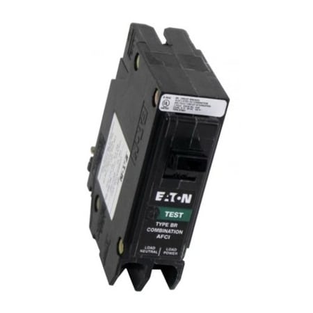 Eaton Combination Circuit Breaker, BR Series, 15A, 1 Pole, 120V AC, 10kA BRP115AF